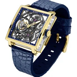 ZEROO Unisex Dial & Leather Bracelet Style Straps Analogue Watch ZT002GBL-13