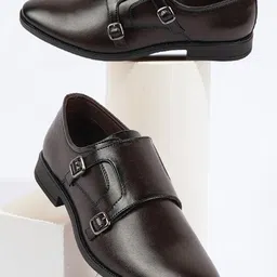 FAUSTO Men Double Strap Formal Monks-image-99