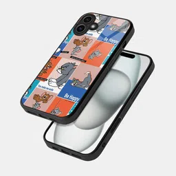 macmerise Cartoon Characters Printed iPhone 16 Bumper Case Mobile Accessories-38