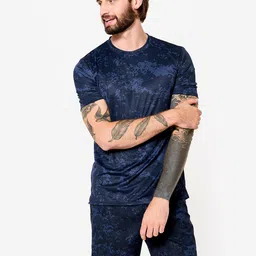 Domyos By DecathlonMen's Short-Sleeved Crew Neck Breathable Fitness T-Shirt-image-73