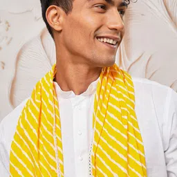 VASTRAMAY Men Regular Pure Cotton Kurta with Pyjamas & With Dupatta image 5