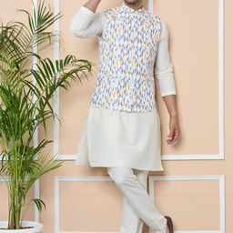 See Designs Men Printed Regular Pure Cotton Kurta with Pyjamas-56