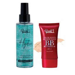 GLAM21 Set of Color Match BB Foundation 46 g - Light Natural 01 & Hydra Boost Primer-100ml-17