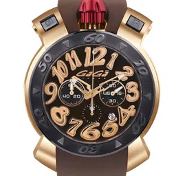 GaGa MILANO Unisex Dial & Wrap Around Straps Analogue Chronograph Watch 8017CR01KRSYBN0-23