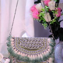 Swisni Embellished Half Moon Sling Bag-image-67
