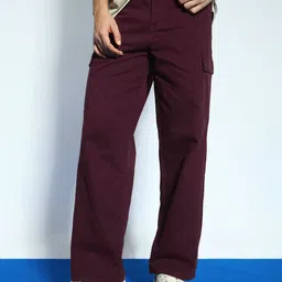 Urbano Fashion Men Beige Loose Baggy Fit Cargo Chino Pant with 8 Pockets Stretchable-image-21