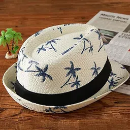 Infispace Men Assorted Self Design Fedora Hat image 4