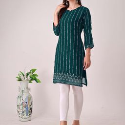 Moda Rapido Embroidered Mirror Work Straight Kurta-image-12