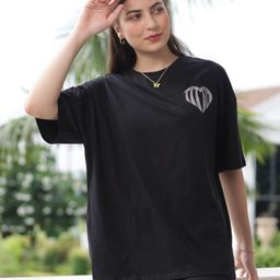 TITTLI Women Typography Printed Drop-Shoulder Sleeves T-shirt-image-18