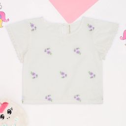 Pantaloons Junior Girls Floral Printed Cotton Top-54