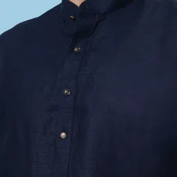azania Men Regular Linen Kurta with Pyjamas image 2