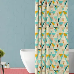ArtzFolio Single Piece Waterproof Polyester Shower Curtain-23