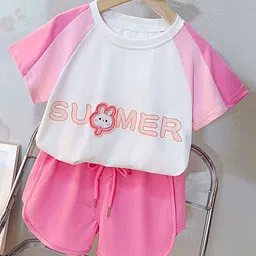 LULU & SKY Unisex Kids Colourblocked T-shirt with Shorts-picture-29