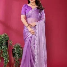 Moda Rapido Embellished Beads and Stones Tissue Saree-picture-36