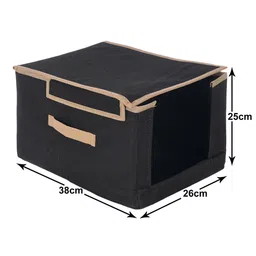 Kuber Industries Black Set of 4 Regular Drawer Organiser Organisers image 4