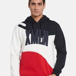 Octave Men Colourblocked Hooded Sweatshirt-picture-26