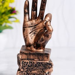 Webelkart Brown Victory Sign Hand Gesture Showpieces-image-100
