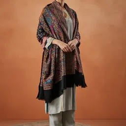 Pashmoda Women Floral Woven Design Shawl-picture-24
