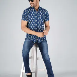 Moda Rapido Men Comfort Opaque Printed Casual Shirt-picture-13