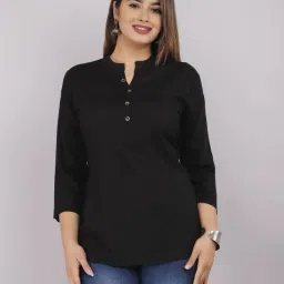 Casual Regular Sleeves Solid Women Black Top-image-41