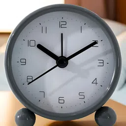 UMAI Grey & White Vintage Alarm Clock-46