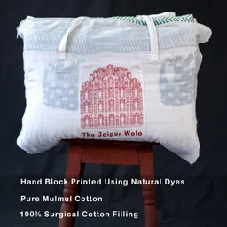 The Jaipur Wala Blue & Red Single Bed Comforter image 5