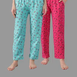 Women Pack Of 2 Relaxed-Fit Casual Wear Lounge Pants/Pyjama-image-82