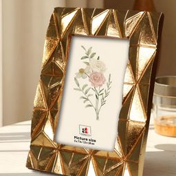 Art Street Gold-Toned Wooden Square Shape Table Photo Frames-image-69