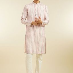 Diwas by Manyavar Abstract Printed Sequinned Straight Kurta-picture-3