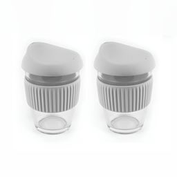 We3 Grey Solid Glass Matte Cups Set of Cups and Mugs-19