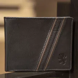Red Tape Men Floral Leather Two Fold Wallet-33