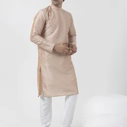 DEVOILER Men Solid Kurta with Pyjama image 4