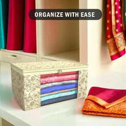 Kuber Industries Cream-Coloured Set of 6 Regular Drawer Organiser Organisers image 3