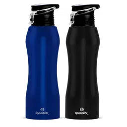 Speedex Black & Blue 2 Pieces Stainless Steel Water Bottle - 1000 ml Each-image-93
