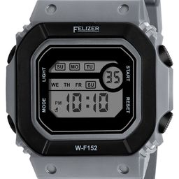 FELIZER Men Dial & Textured Straps Analogue Watch F152-LSKA-Gray image 2