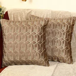 Mouse Color Geometric Design Velvet Cushion Cover Set of 2-14
