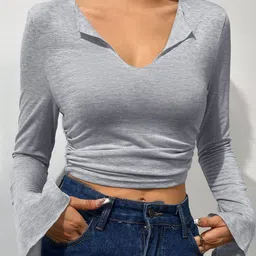 HERE&NOW Women Crop Casual Top-image-89