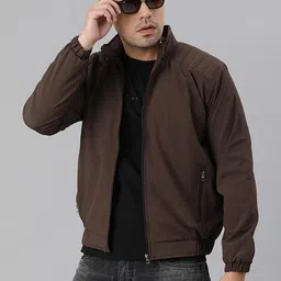 VOXATI Stand Collar Bomber Jacket-1