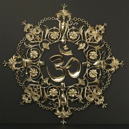 Exotic India Brass Om AUM Wall Hanging-picture-47