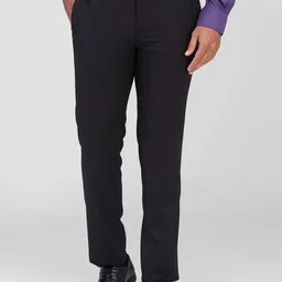 Raymond Men Slim Fit Self Design Formal Trouser-image-19