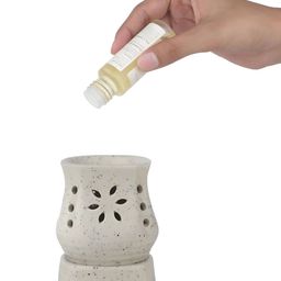 PEEPALCOMM 3Pcs White Electric Damru Shaed Diffuser With Mogra Oils - 10 ml Each image 3