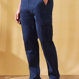 Dennis Lingo Men Straight Fit Cargos Trousers-image-64