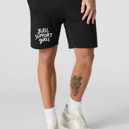 FABSTIEVE Men Typography Printed Low-Rise Cotton Shorts-picture-11