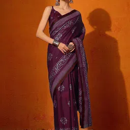 Anouk Batik Bagru Saree-image-26