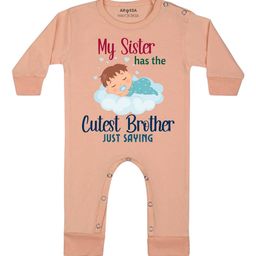 Arvesa Cutest Brother Printed Bodysuit-image-86
