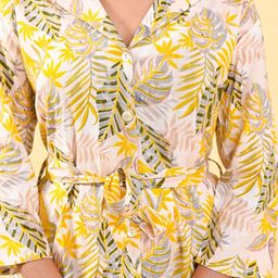 Kaftanize Canary Leaf Printed Tunic with Trouser image 3