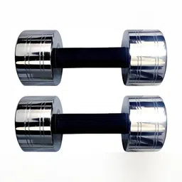 HackerX 2 Pieces Steel Dumbbells - 5 kg Each image 1