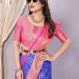 SILKWEAR Ethnic Motifs Zari Patola Saree-picture-27