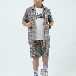 Monte Carlo Boys Printed T-shirt with Shorts-image-29