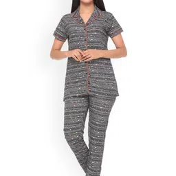 WOOL 4U Women Printed Night suit-image-37